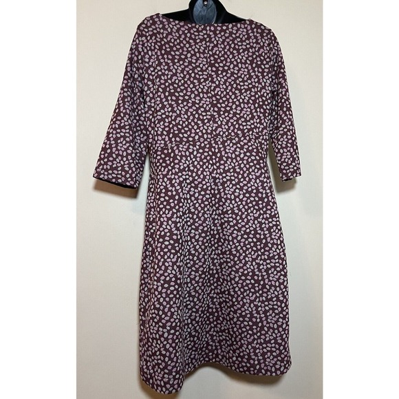 Royal Robbin’s Knit Midi Dress Cowlneck Size Medium Mauve 3/4 sleeve - Picture 3 of 8